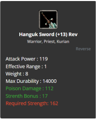 +13 Rev Hanguk Sword