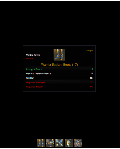 +7 Warrior Radiant Set