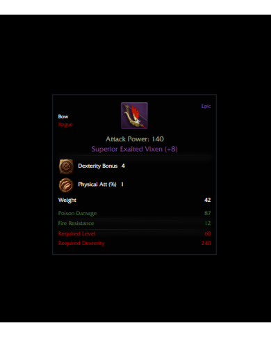 +8 Superior Exalted Vixen