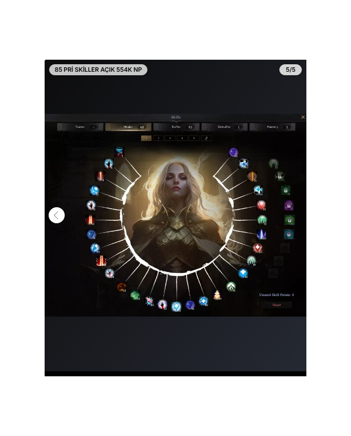 85 PRİ SKİLLER AÇIK 554K NP