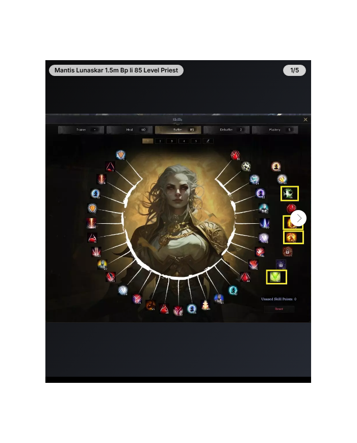Mantis Lunaskar 1.5m Bp li 85 Level Priest