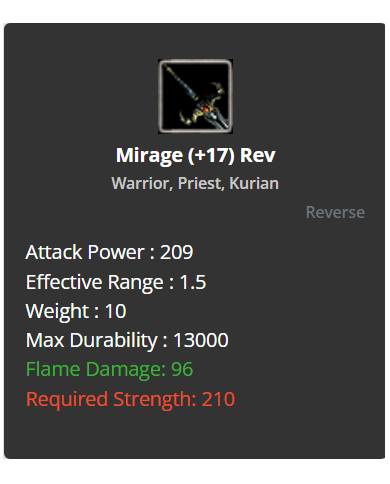 +17 Mirage Sword