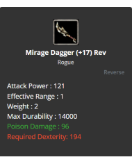 +17 Mirage Dagger
