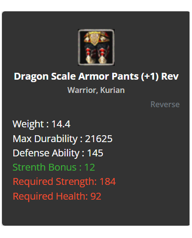 +7 Dragon Scale Armor Set