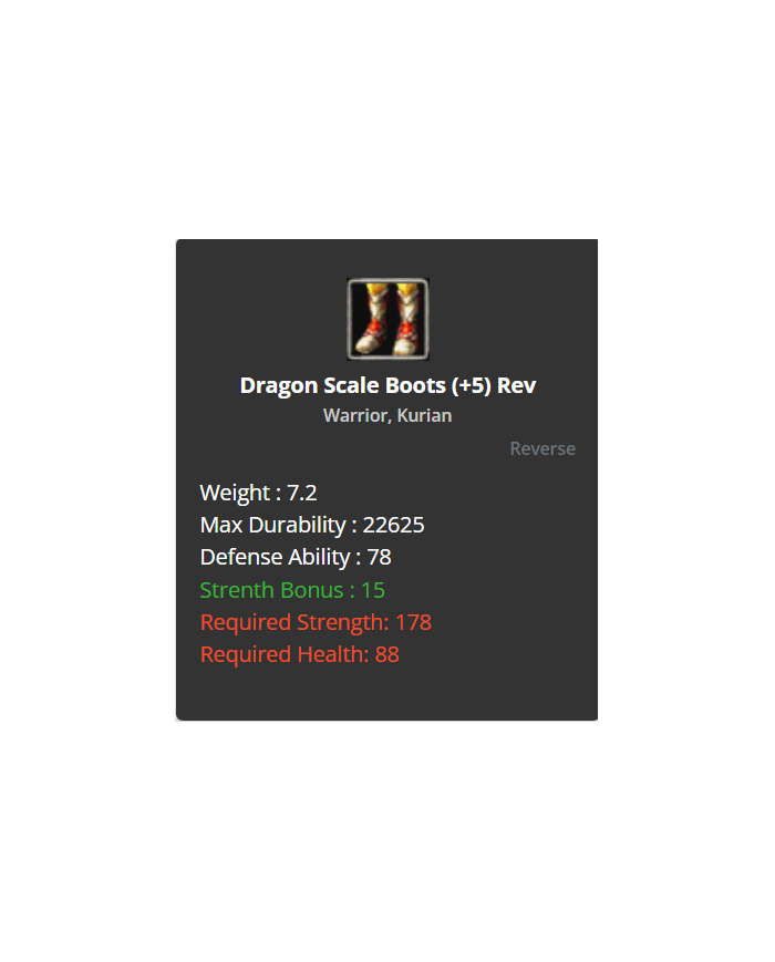 +5 Reverse Dragon Set