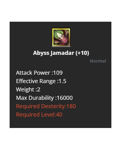 +10 Abys Jamadar