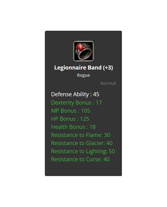 +3 Dual Legionnaire Band