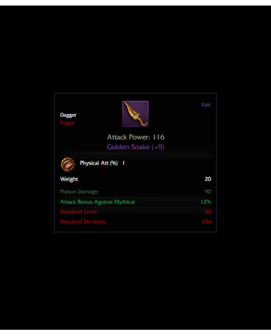 Golden snake +9 psy1