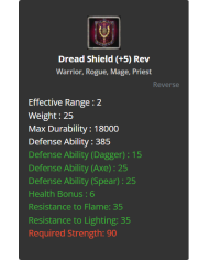 +5 Rev Dread Shield