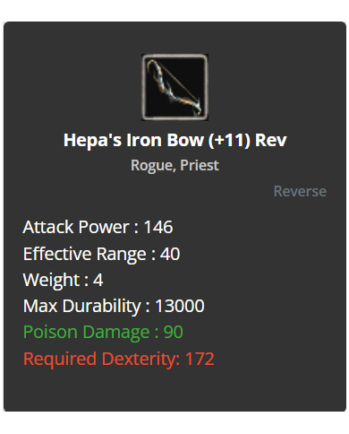 +11 Hepa's Iron Bow
