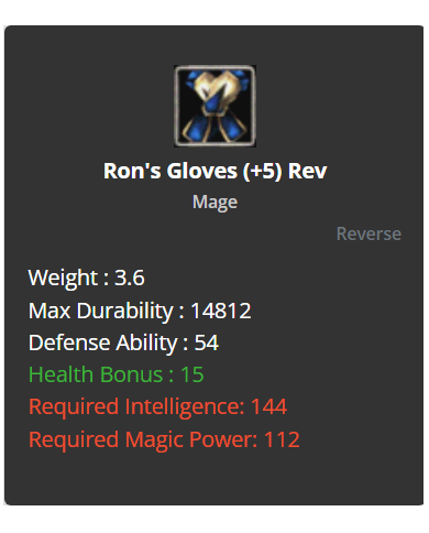 +5 Rev Ron Set
