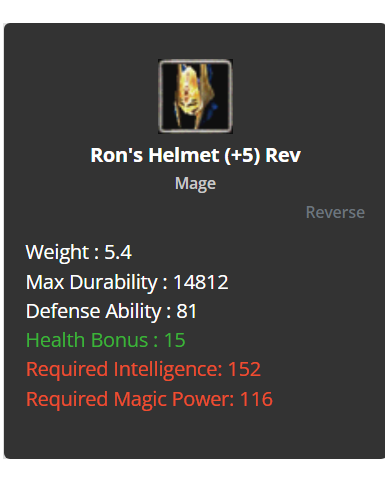 +5 Rev Ron Set