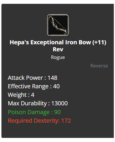 +11 Hepa Exp İron Bow