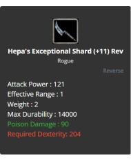 +11 Hepa's Expceptional Shard