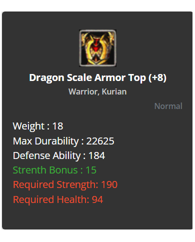 +8 Dragon Scale Set