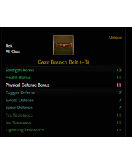 +3 Gaze Branch Belt
