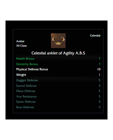 Anklet Of Agility A.B.S