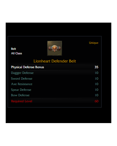 Lionheart Defender Belt