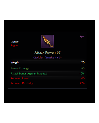 +8 Golden Snake