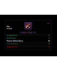 +5 Knight Ring & +5 Knight Earring
