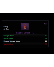 +5 Knight Ring & +5 Knight Earring