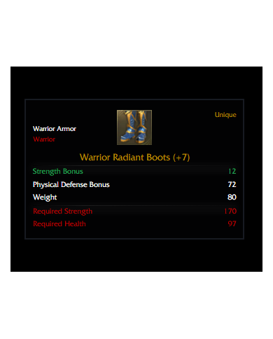 +7 Warrior Radiant Set