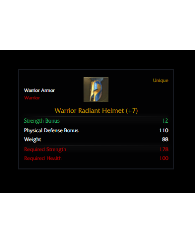 +7 Warrior Radiant Set