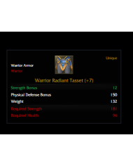 +7 Warrior Radiant Set