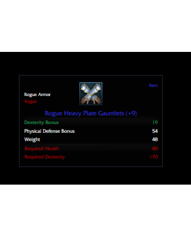 +9 ROGUE HEAVY PLATE