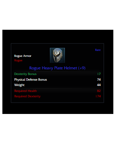 +9 ROGUE HEAVY PLATE