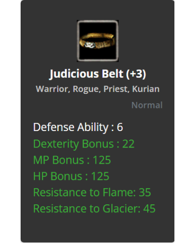 +3 Judious Belt