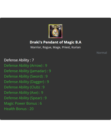 Draki Pendant Magic B.A