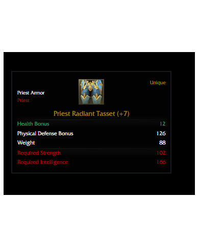 +7 Priest Radiant Set 