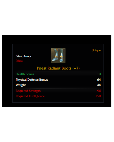 +7 Priest Radiant Set 