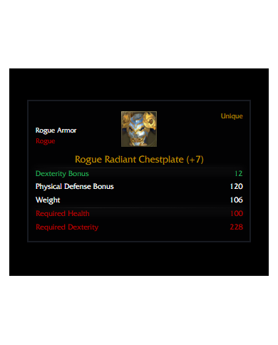 +7 ROGUE RADİANT SET