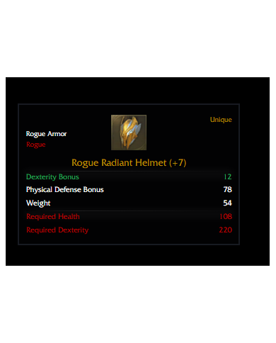 +7 ROGUE RADİANT SET