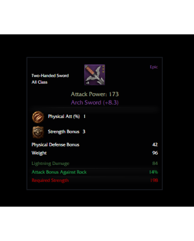 8.3 Arch Sword - 173 AP