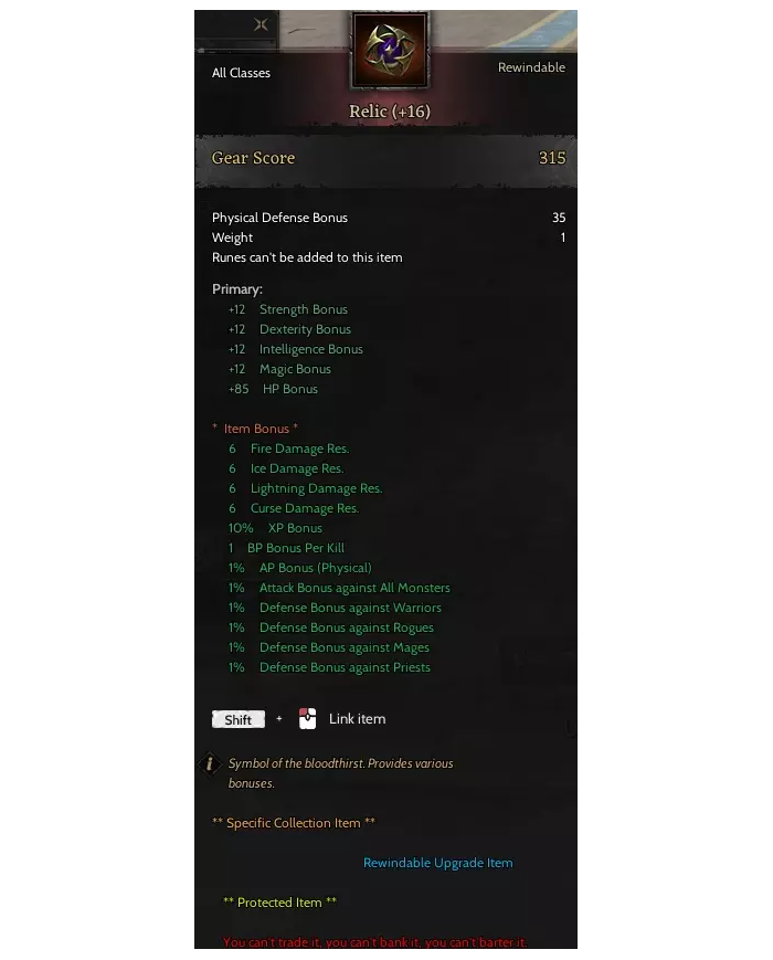 +16 RELİC - SKİLLERİ İKİ IRKTA AÇIK - ELİT MAGE