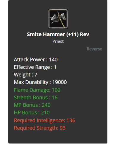 +9 Smite Hammer 
