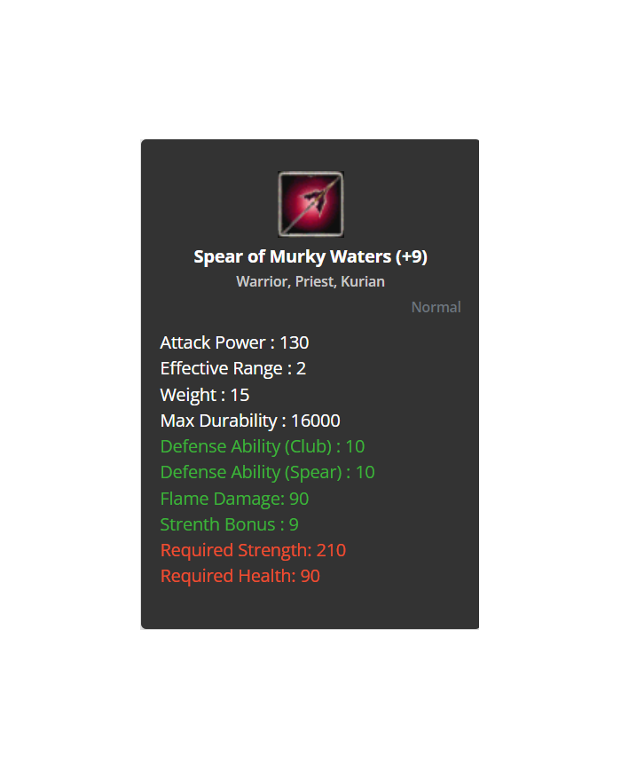 +9 Spear of Murky