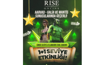 1+1 Etkinliği Aktif! Aarvad, Galla ve Mantis Sunucusunda geçerli